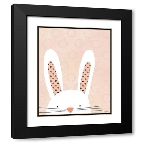 Bunny Black Modern Wood Framed Art Print with Double Matting by Doucette, Katie