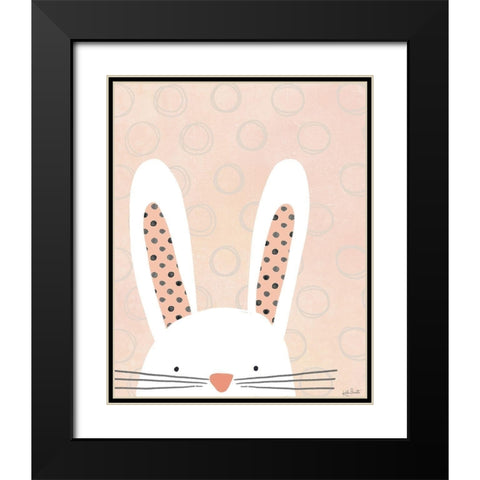 Bunny Black Modern Wood Framed Art Print with Double Matting by Doucette, Katie