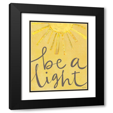 Be a Light Black Modern Wood Framed Art Print with Double Matting by Doucette, Katie