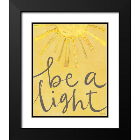 Be a Light Black Modern Wood Framed Art Print with Double Matting by Doucette, Katie