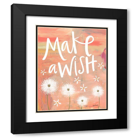 Make a Wish Black Modern Wood Framed Art Print with Double Matting by Doucette, Katie