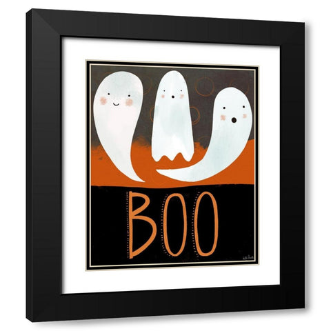 Boo Black Modern Wood Framed Art Print with Double Matting by Doucette, Katie