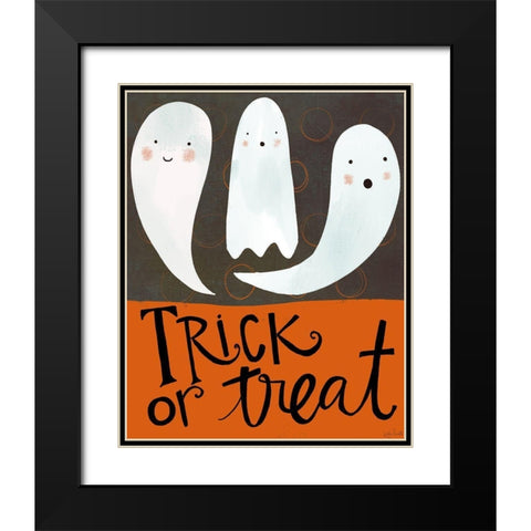 Trick or Treat Black Modern Wood Framed Art Print with Double Matting by Doucette, Katie