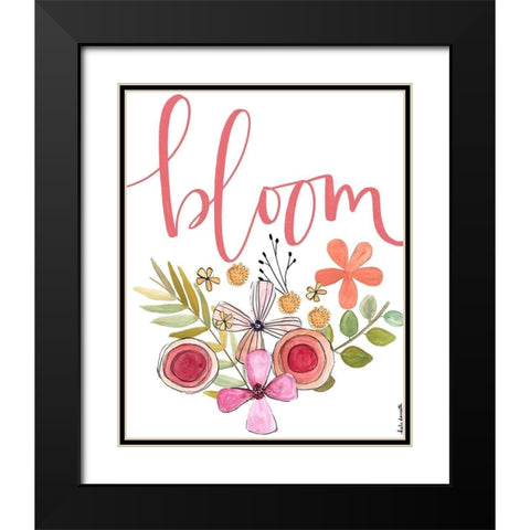 Bloom Black Modern Wood Framed Art Print with Double Matting by Doucette, Katie