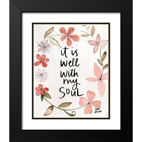 It Is Well Black Modern Wood Framed Art Print with Double Matting by Doucette, Katie