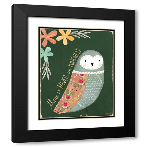 Power in Kindness Black Modern Wood Framed Art Print with Double Matting by Doucette, Katie