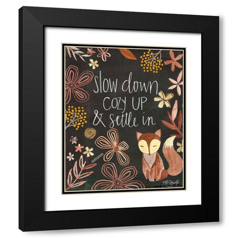 Cozy Up Black Modern Wood Framed Art Print with Double Matting by Doucette, Katie