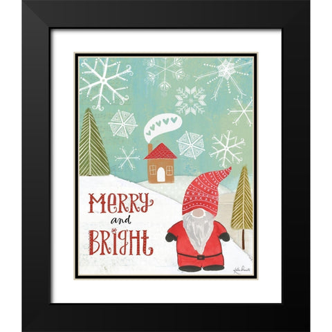 Merry and Bright Black Modern Wood Framed Art Print with Double Matting by Doucette, Katie