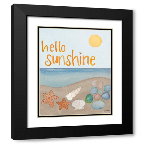 Hello-Sunshine Black Modern Wood Framed Art Print with Double Matting by Doucette, Katie