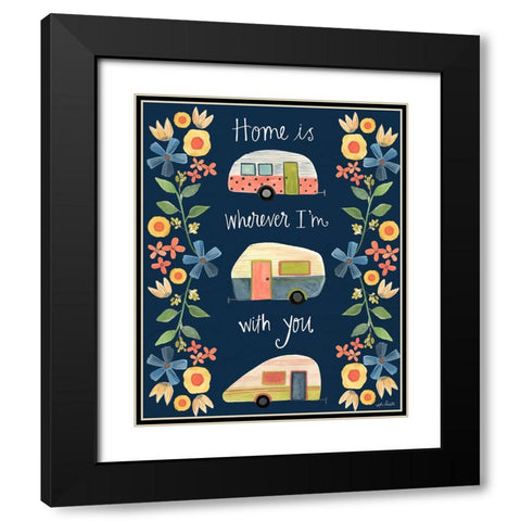 Home II Black Modern Wood Framed Art Print with Double Matting by Doucette, Katie