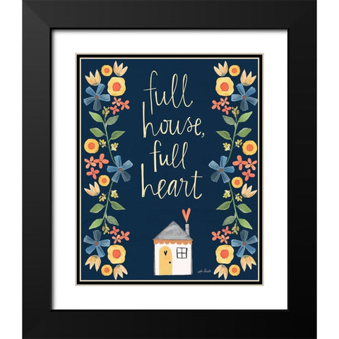 Full Heart Black Modern Wood Framed Art Print with Double Matting by Doucette, Katie