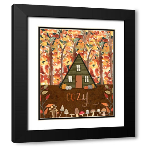 Cozy Cabin Black Modern Wood Framed Art Print with Double Matting by Doucette, Katie