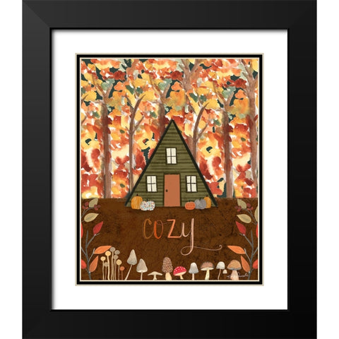 Cozy Cabin Black Modern Wood Framed Art Print with Double Matting by Doucette, Katie