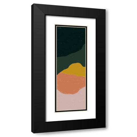 Terracotta Mountains I Black Modern Wood Framed Art Print with Double Matting by Brown, Kyra