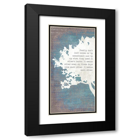 Left Tree Black Modern Wood Framed Art Print with Double Matting by Brown, Kyra