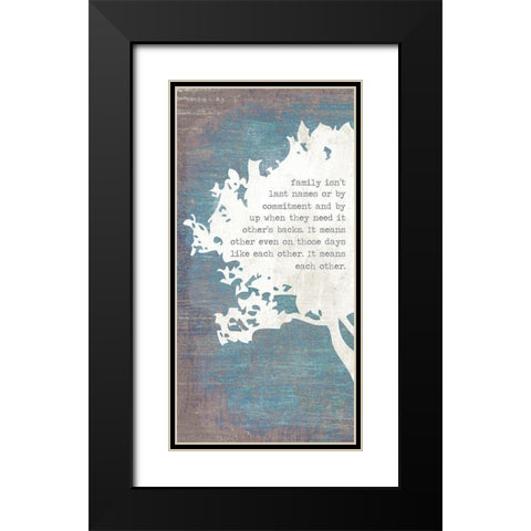 Left Tree Black Modern Wood Framed Art Print with Double Matting by Brown, Kyra