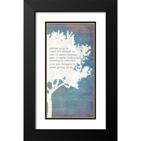 Right Tree Black Modern Wood Framed Art Print with Double Matting by Brown, Kyra