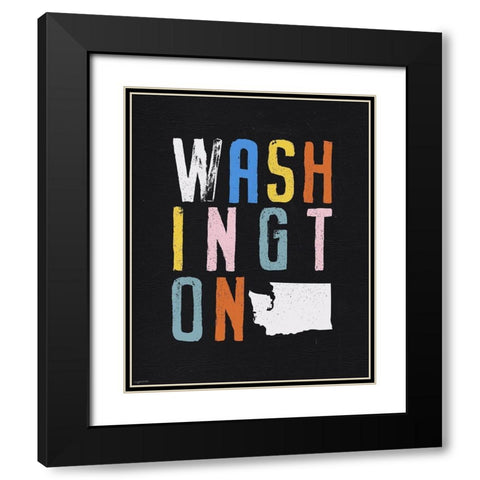 Washington Black Modern Wood Framed Art Print with Double Matting by Brown, Kyra