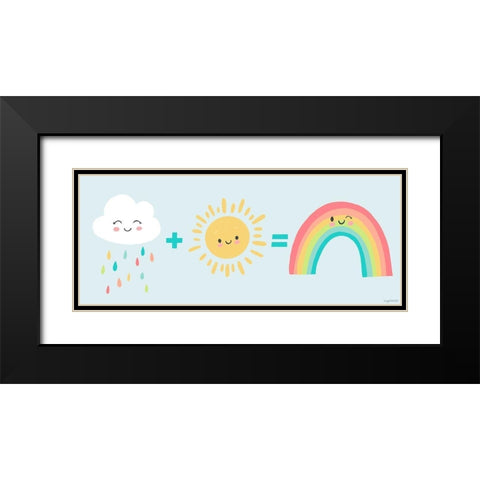 Making Rainbows Black Modern Wood Framed Art Print with Double Matting by Brown, Kyra