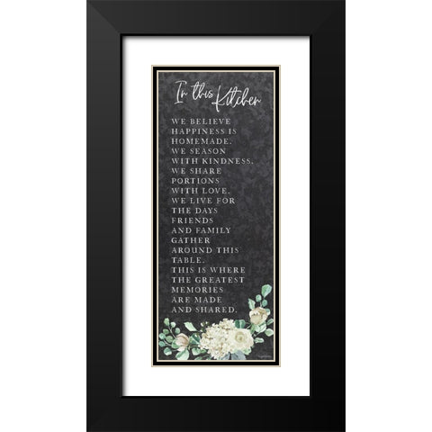 In This Kitchen Black Modern Wood Framed Art Print with Double Matting by Brown, Kyra