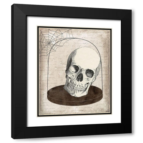 Skull Jar Black Modern Wood Framed Art Print with Double Matting by Brown, Kyra