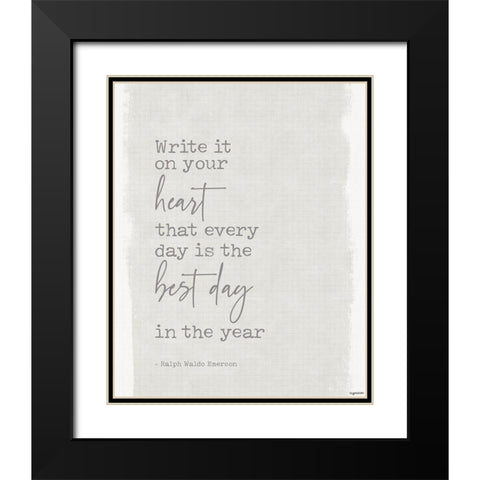 Best Day Black Modern Wood Framed Art Print with Double Matting by Brown, Kyra