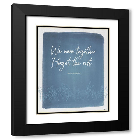 We Were Together Black Modern Wood Framed Art Print with Double Matting by Brown, Kyra