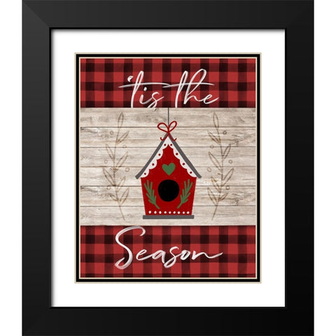 Tis the Season Black Modern Wood Framed Art Print with Double Matting by Brown, Kyra