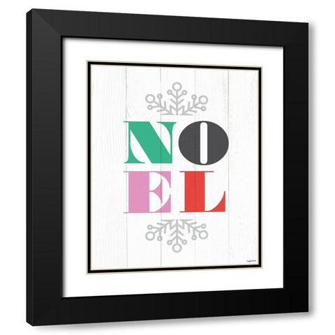 Noel   Black Modern Wood Framed Art Print with Double Matting by Brown, Kyra