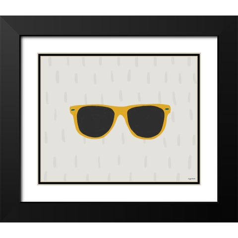 Shades Black Modern Wood Framed Art Print with Double Matting by Brown, Kyra