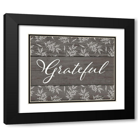 Grateful Black Modern Wood Framed Art Print with Double Matting by Brown, Kyra