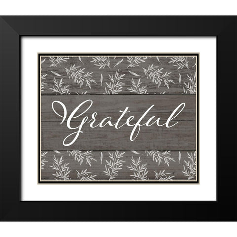 Grateful Black Modern Wood Framed Art Print with Double Matting by Brown, Kyra