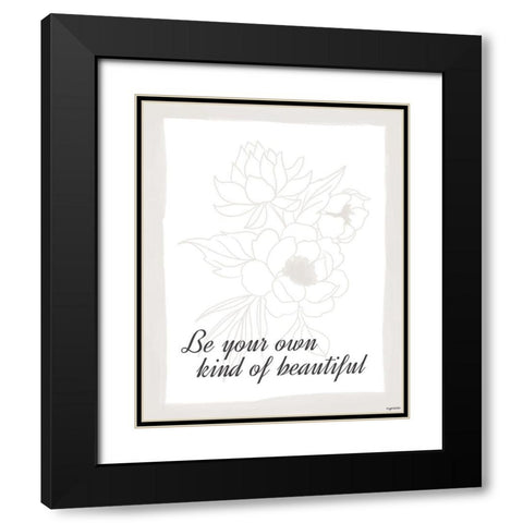Beautiful Black Modern Wood Framed Art Print with Double Matting by Brown, Kyra