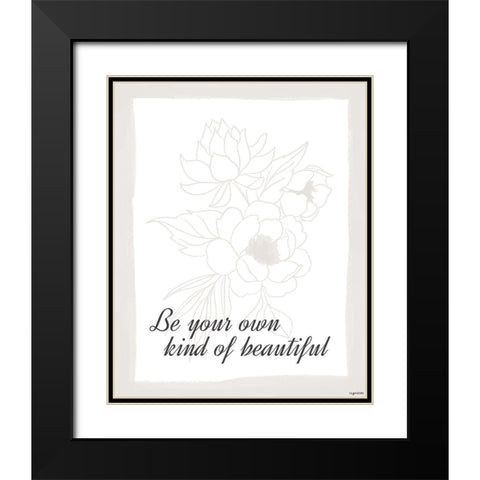 Beautiful Black Modern Wood Framed Art Print with Double Matting by Brown, Kyra