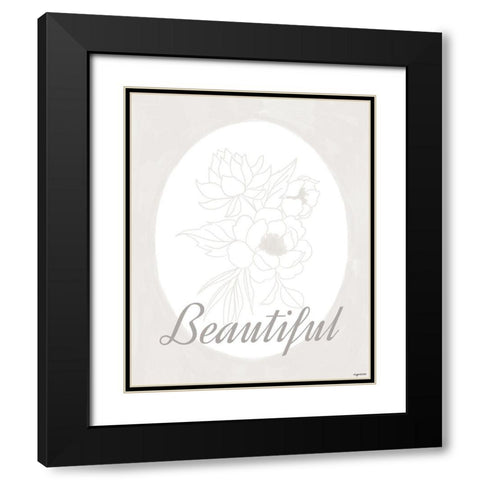 Beautiful Black Modern Wood Framed Art Print with Double Matting by Brown, Kyra