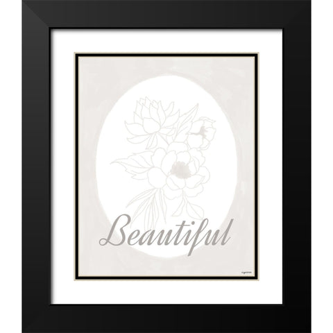 Beautiful Black Modern Wood Framed Art Print with Double Matting by Brown, Kyra