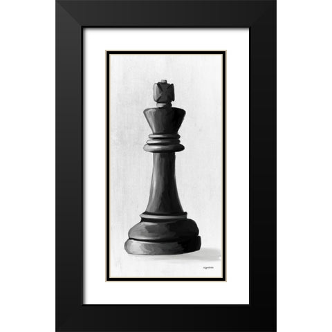 Black King Black Modern Wood Framed Art Print with Double Matting by Brown, Kyra