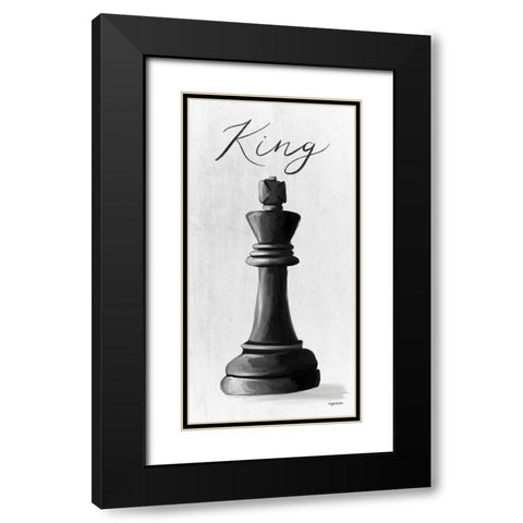 King Black Modern Wood Framed Art Print with Double Matting by Brown, Kyra