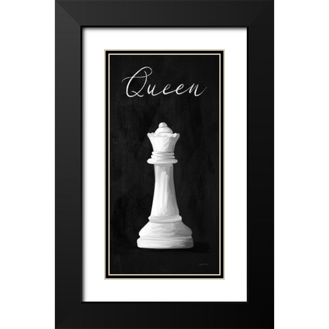 Queen Black Modern Wood Framed Art Print with Double Matting by Brown, Kyra