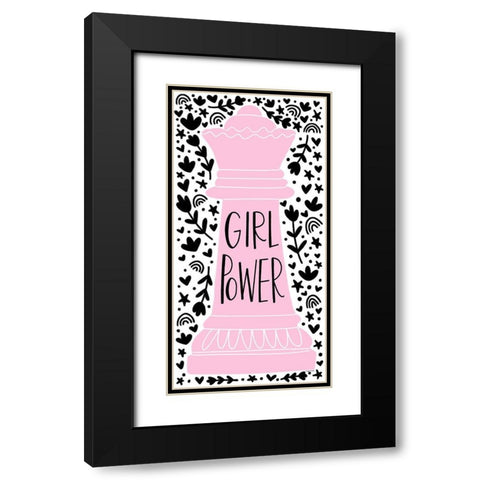 Girl Power II Black Modern Wood Framed Art Print with Double Matting by Brown, Kyra