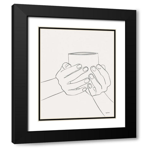 Hands VI Black Modern Wood Framed Art Print with Double Matting by Brown, Kyra