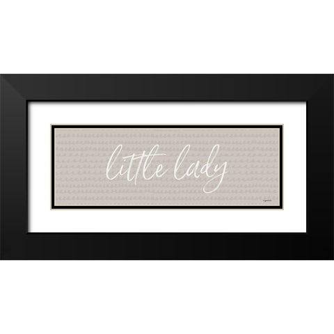 Little Lady Black Modern Wood Framed Art Print with Double Matting by Brown, Kyra