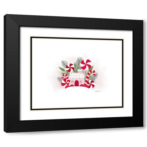 Peppermint Cottage Black Modern Wood Framed Art Print with Double Matting by Brown, Kyra
