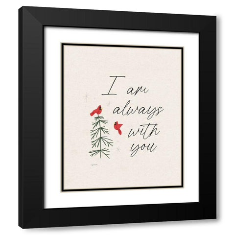 Always With You Black Modern Wood Framed Art Print with Double Matting by Brown, Kyra