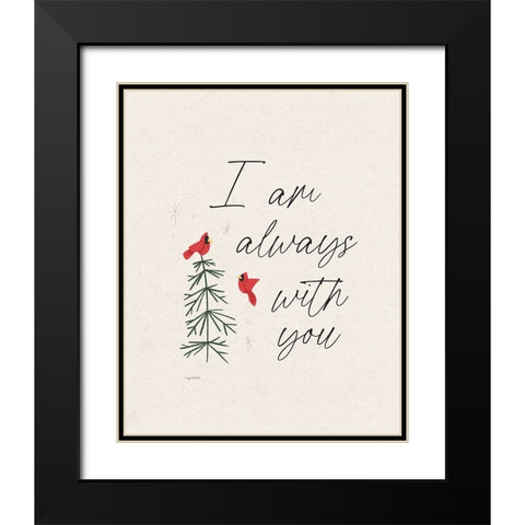 Always With You Black Modern Wood Framed Art Print with Double Matting by Brown, Kyra