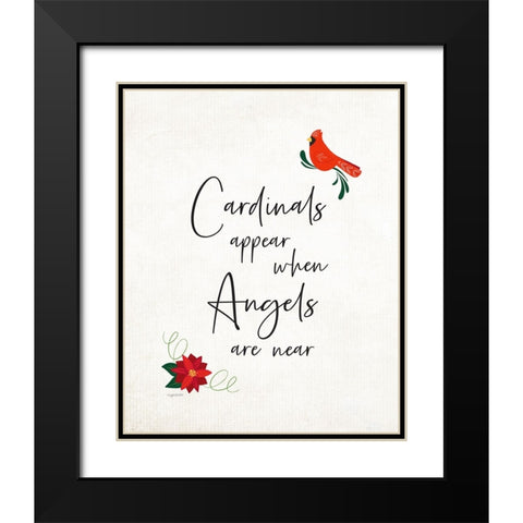Angels are Near Black Modern Wood Framed Art Print with Double Matting by Brown, Kyra