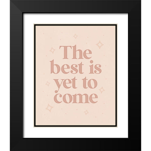 Yet to Come Black Modern Wood Framed Art Print with Double Matting by Blue, Nina