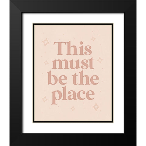 This Must Be the Place Black Modern Wood Framed Art Print with Double Matting by Blue, Nina