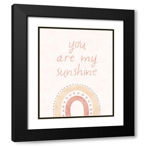 My Sunshine Black Modern Wood Framed Art Print with Double Matting by Blue, Nina