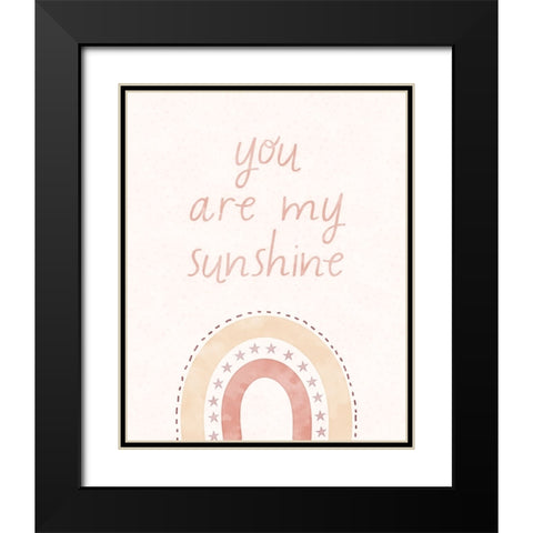 My Sunshine Black Modern Wood Framed Art Print with Double Matting by Blue, Nina